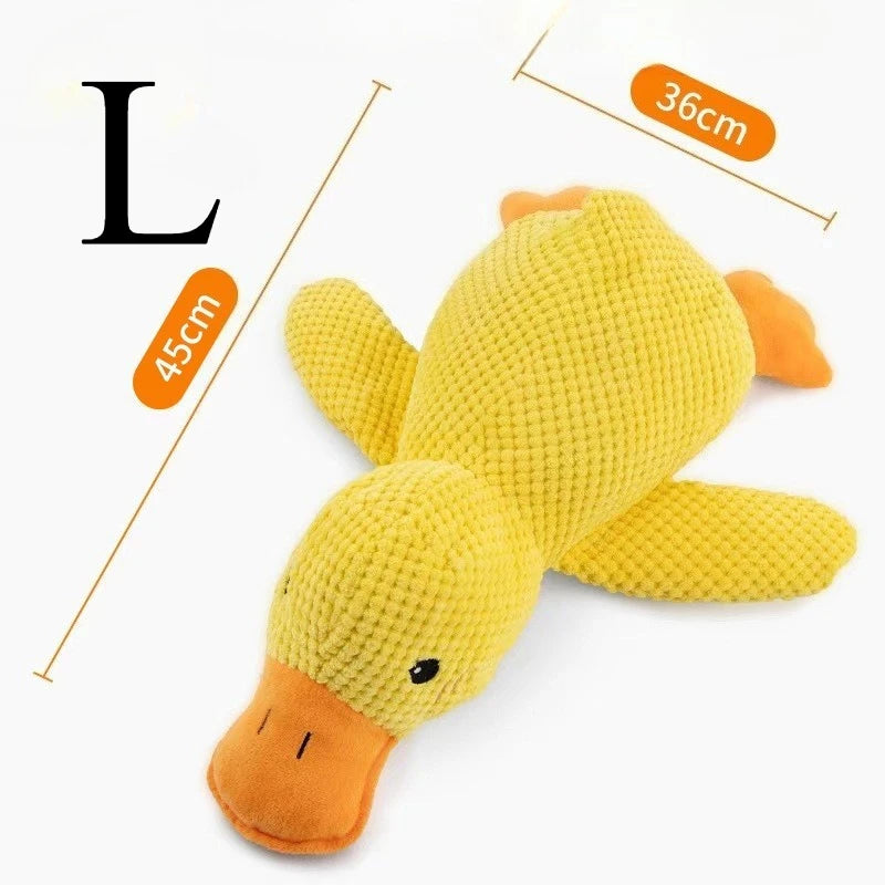 Duck dog toy plush chew resistant durable dog toy with quacking sound