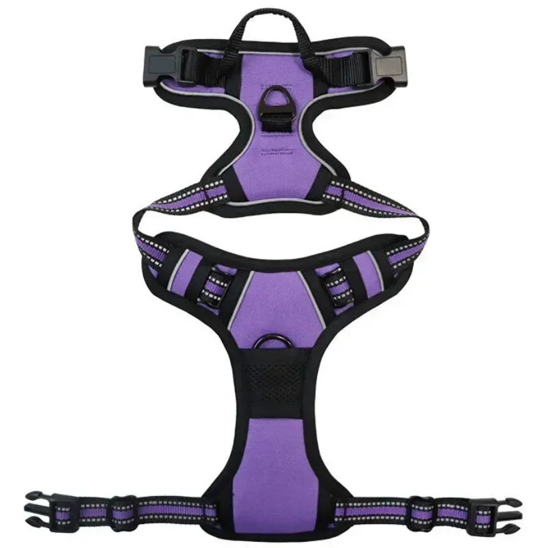 Reflective Adjustable Breathable Vest Chest Strap for Small Medium Large Dogs Pet Dog Harness