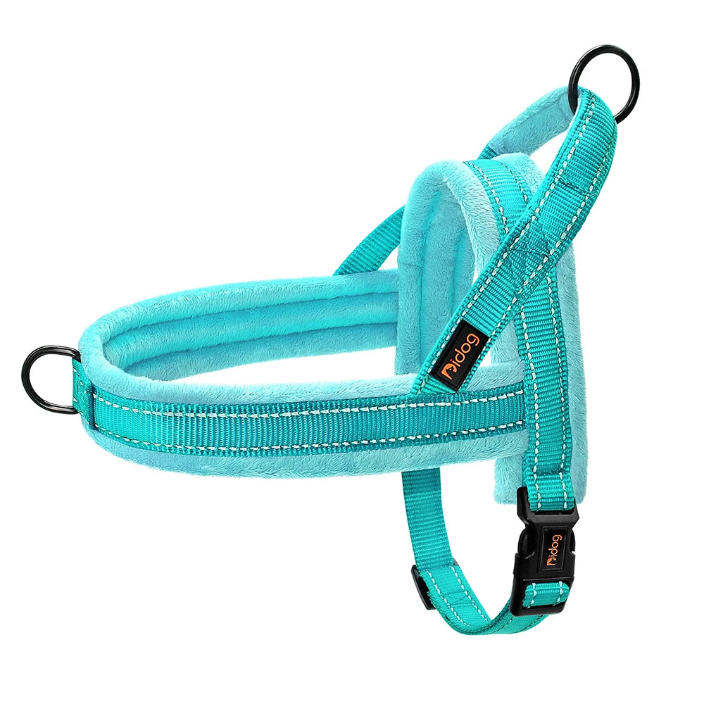 Warm Dog Harness Vest Winter Dog Harnesses Soft Padded Pet Training Harnesses Vests Adjustable