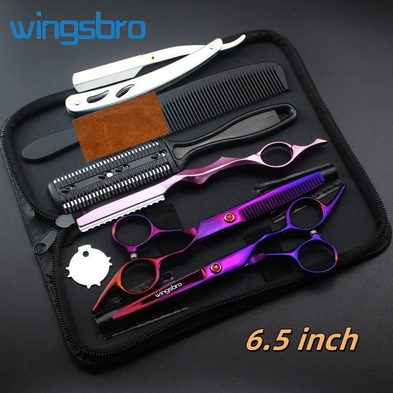 Hair Scissors Set Hairdressing Scissors Kit Hairdresser Shaver Haircut Scissors