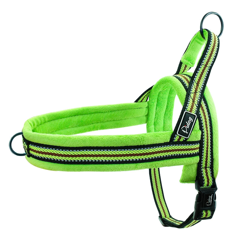 Warm Dog Harness Vest Winter Dog Harnesses Soft Padded Pet Training Harnesses Vests Adjustable