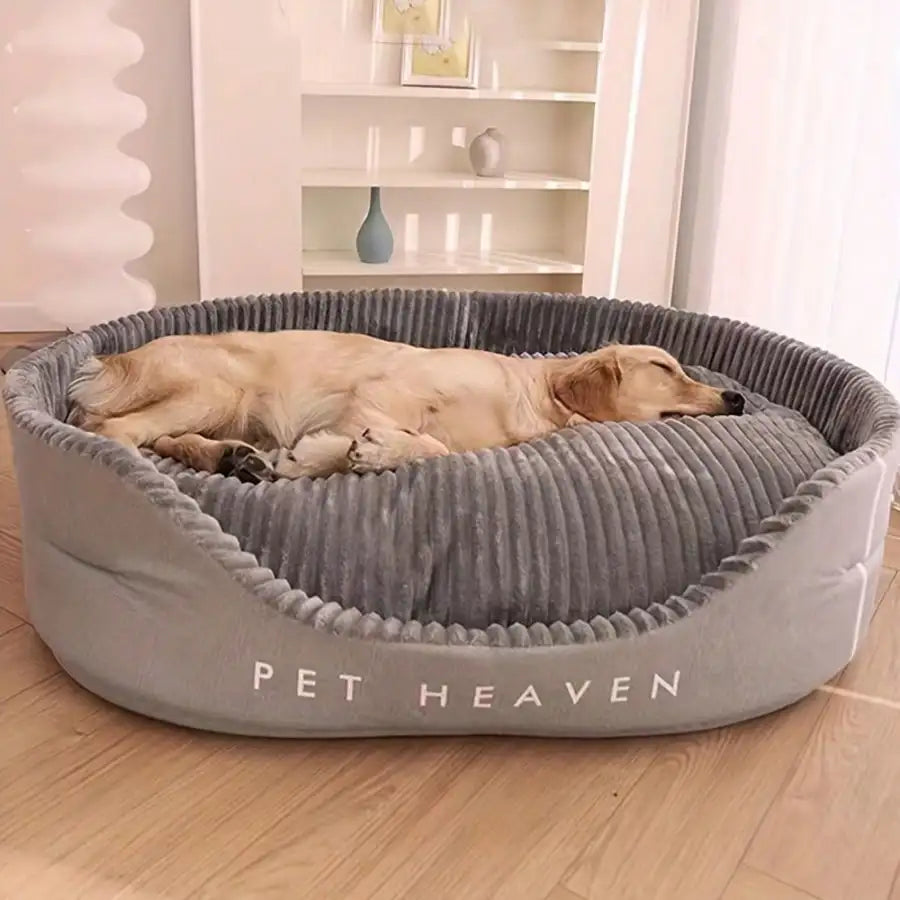 Machine-Washable Soft & Cozy Pet Bed – All-Season Dog & Cat House With Warm Mat | Plush Comfort, Winter Essential & Perfect Christmas Gift For Small/Medium/Large Pets, Indoor Outdoor Use