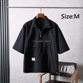 M/L/XL/2XL/3XL Pet Groomer Lapel Work Clothes Unisex Summer Salon Hairdressers Wrap Short Sleeves