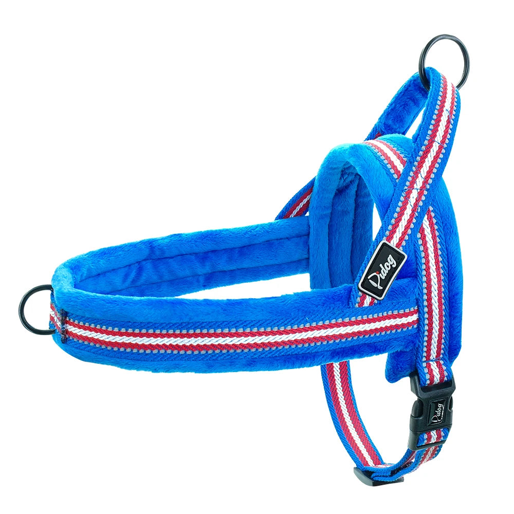 Warm Dog Harness Vest Winter Dog Harnesses Soft Padded Pet Training Harnesses Vests Adjustable